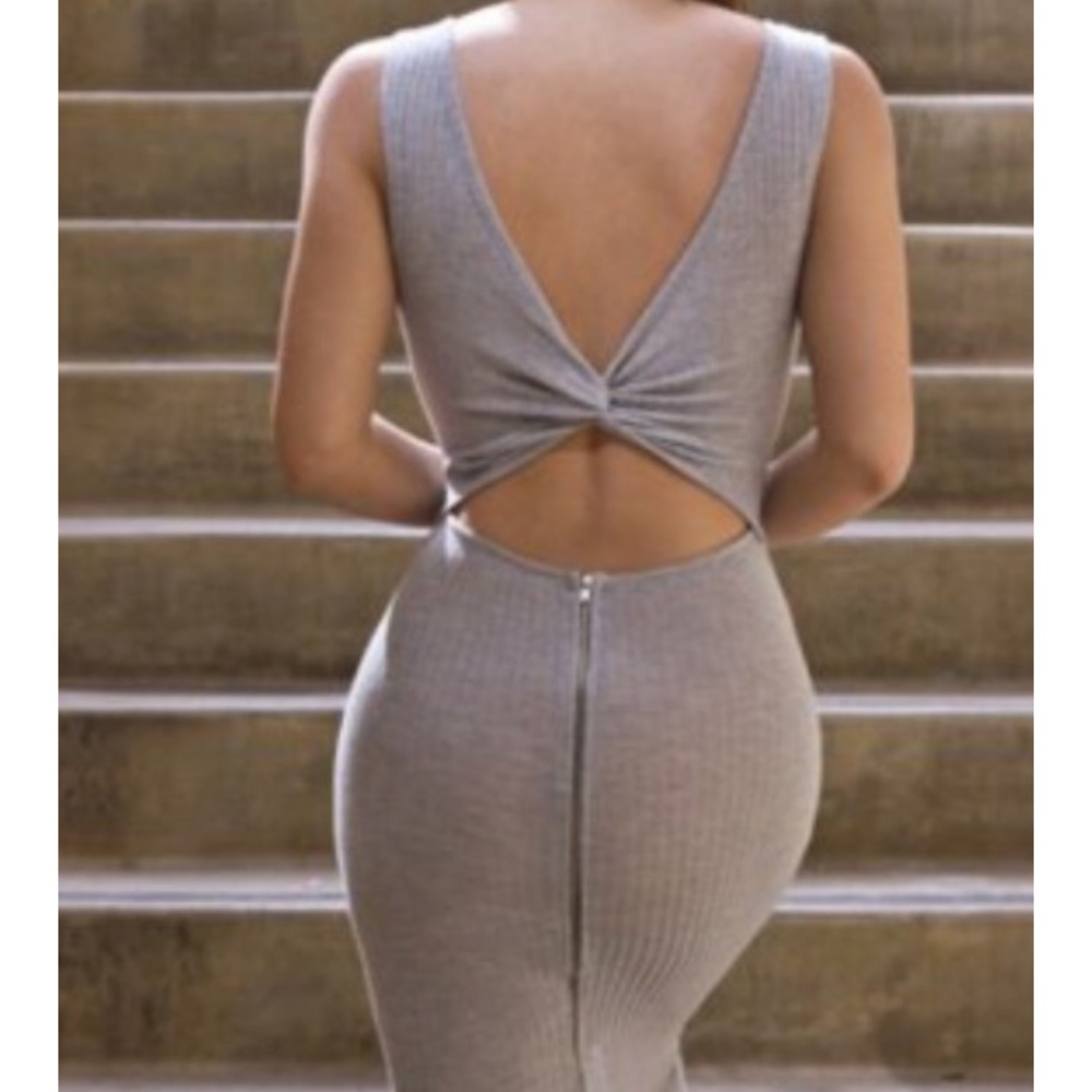 Reversible ribbed dress